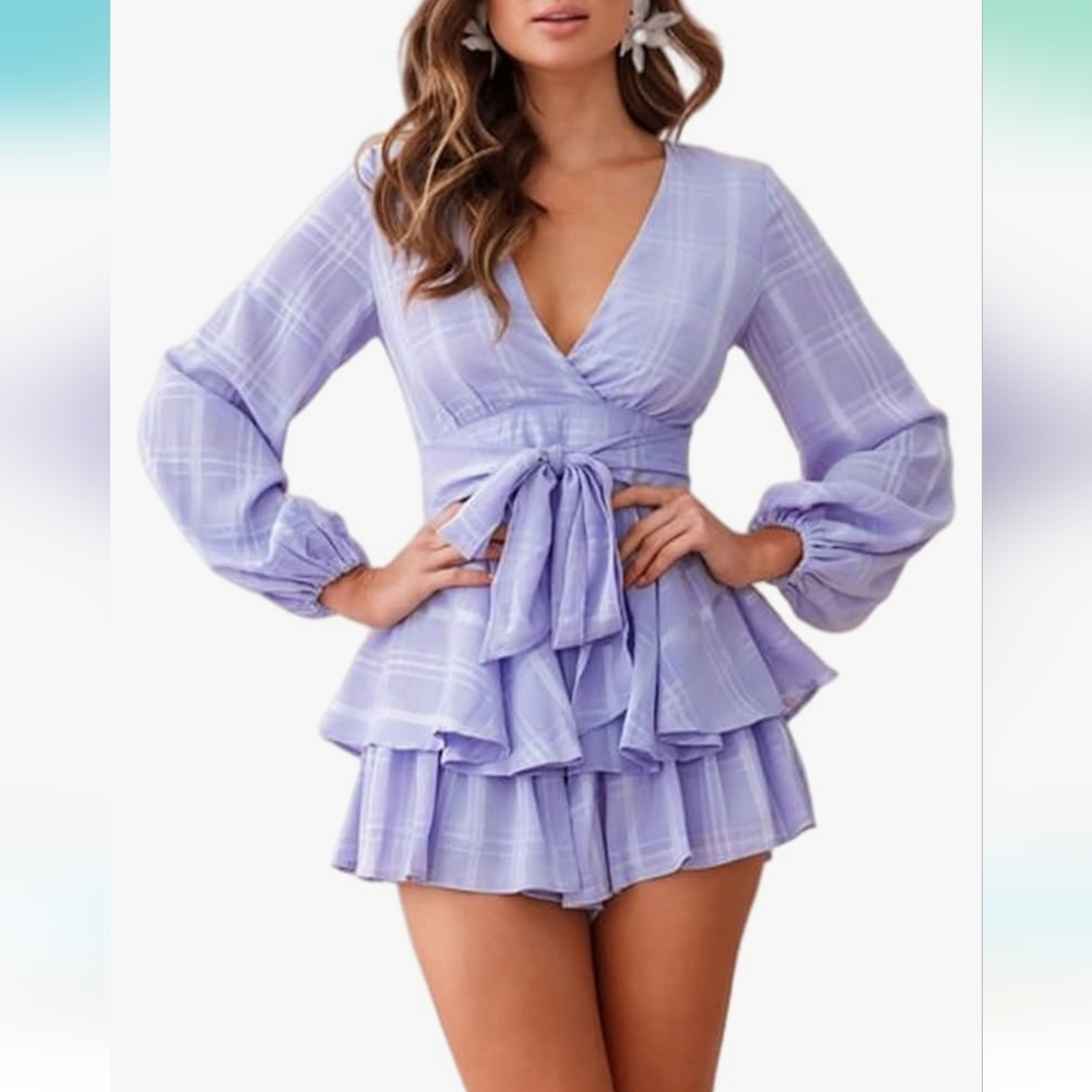 NWOT Lavender Romper Amazon Size Small